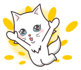 cute cat small snow(hot conversation) sticker #4021611