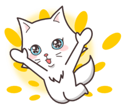 cute cat small snow(hot conversation) sticker #4021611