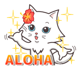 cute cat small snow(hot conversation) sticker #4021612