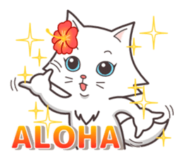 cute cat small snow(hot conversation) sticker #4021612