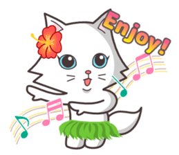 cute cat small snow(hot conversation) sticker #4021613