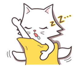 cute cat small snow(hot conversation) sticker #4021615