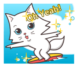 cute cat small snow(hot conversation) sticker #4021616