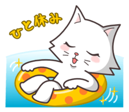 cute cat small snow(hot conversation) sticker #4021617
