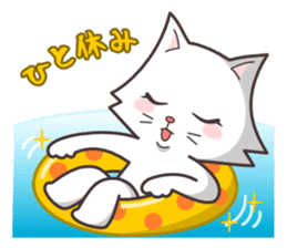 cute cat small snow(hot conversation) sticker #4021617