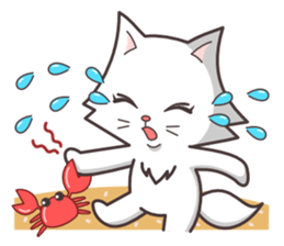 cute cat small snow(hot conversation) sticker #4021619
