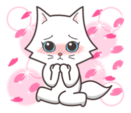 cute cat small snow(hot conversation) sticker #4021620