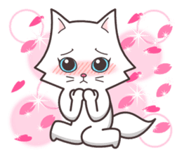 cute cat small snow(hot conversation) sticker #4021620