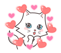 cute cat small snow(hot conversation) sticker #4021621