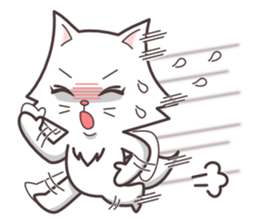 cute cat small snow(hot conversation) sticker #4021626