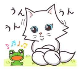 cute cat small snow(hot conversation) sticker #4021632