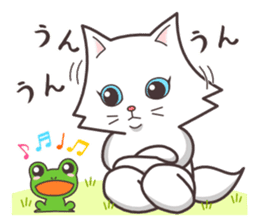 cute cat small snow(hot conversation) sticker #4021632