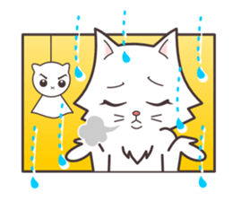 cute cat small snow(hot conversation) sticker #4021634