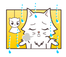 cute cat small snow(hot conversation) sticker #4021634