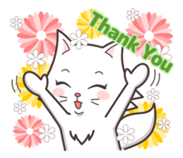 cute cat small snow(hot conversation) sticker #4021636