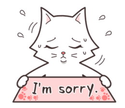 cute cat small snow(hot conversation) sticker #4021637