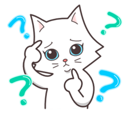 cute cat small snow(hot conversation) sticker #4021641