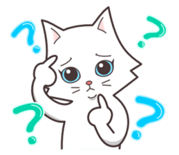 cute cat small snow(hot conversation) sticker #4021641