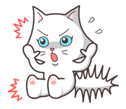 cute cat small snow(hot conversation) sticker #4021643