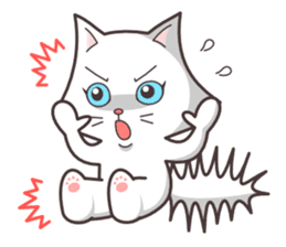 cute cat small snow(hot conversation) sticker #4021643
