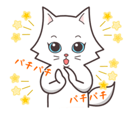 cute cat small snow(hot conversation) sticker #4021646