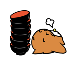 Hanamaki language owl sticker #4021776