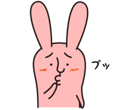 salt face rabbit sticker #4022288