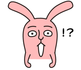 salt face rabbit sticker #4022290