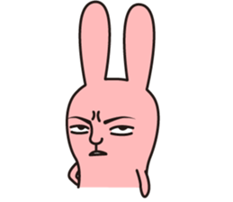 salt face rabbit sticker #4022291