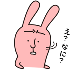 salt face rabbit sticker #4022293