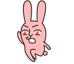 salt face rabbit sticker #4022295