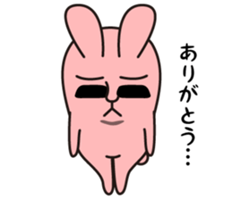 salt face rabbit sticker #4022299