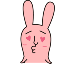 salt face rabbit sticker #4022302