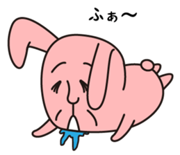 salt face rabbit sticker #4022304