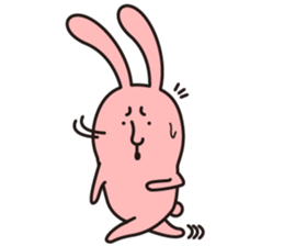 salt face rabbit sticker #4022306
