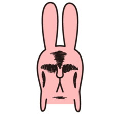 salt face rabbit sticker #4022308