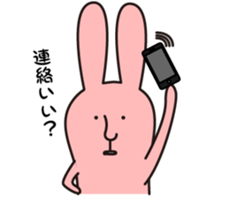 salt face rabbit sticker #4022314
