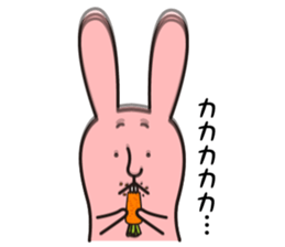 salt face rabbit sticker #4022316