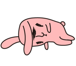 salt face rabbit sticker #4022317