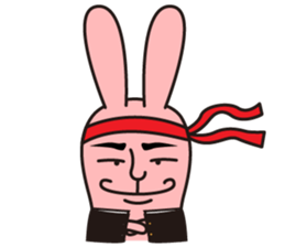 salt face rabbit sticker #4022318