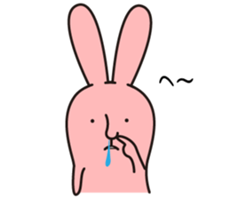 salt face rabbit sticker #4022319