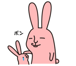 salt face rabbit sticker #4022320