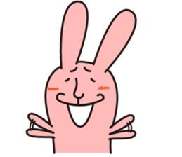 salt face rabbit sticker #4022322