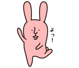 salt face rabbit sticker #4022326