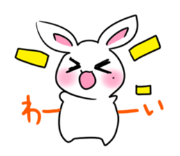 Sticker of cure rabbit sticker #4022571