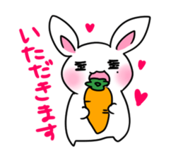 Sticker of cure rabbit sticker #4022572