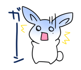 Sticker of cure rabbit sticker #4022573