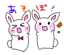 Sticker of cure rabbit sticker #4022575