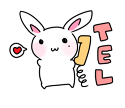 Sticker of cure rabbit sticker #4022581