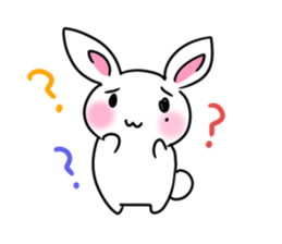 Sticker of cure rabbit sticker #4022588